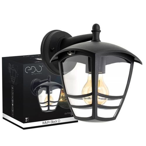 Applique Murale Imma Edo Black D E27 Noir Ip44 Edo Garden Line