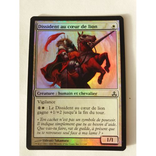 Dissident Au Coeur De Lion - Mtg - Le Pacte Des Guildes 11- Foil