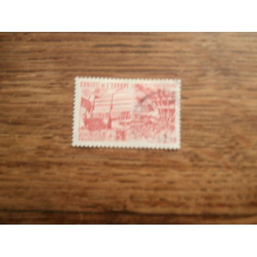 Timbre France Oblitéré Sans Charnière N° 86. Coseil De L' Europe - Strasbourg, Rouge. Valeur.2.20 Francs. (1985).