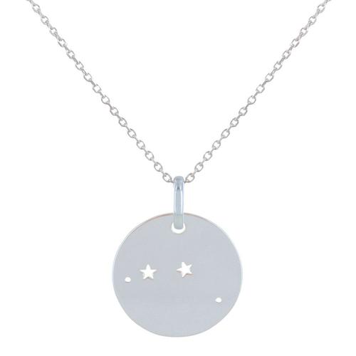 Les Poulettes Bijoux - Collier En Argent Zodiaque Constellation Bélier