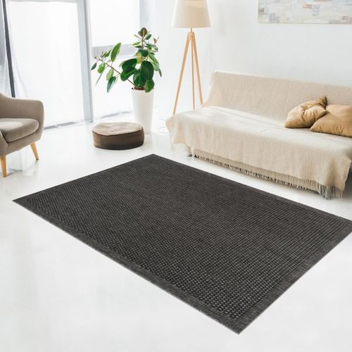 Tapis Extérieur 120x170 Tissé Kilim Gris Sunsau 7