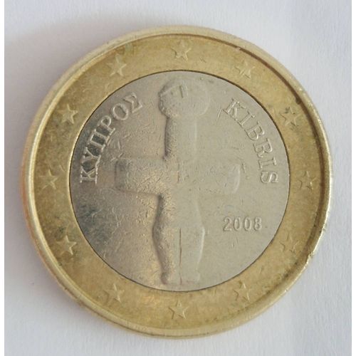 Piece De Monnaie 1 Euro 2008 Chypre