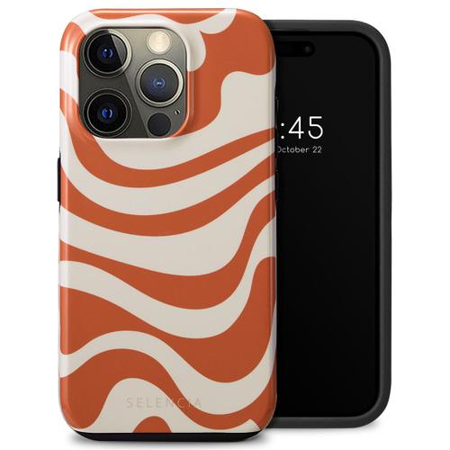 Selencia Coque Arrière Vivid Iphone 15 Pro Dream Swirl Orange