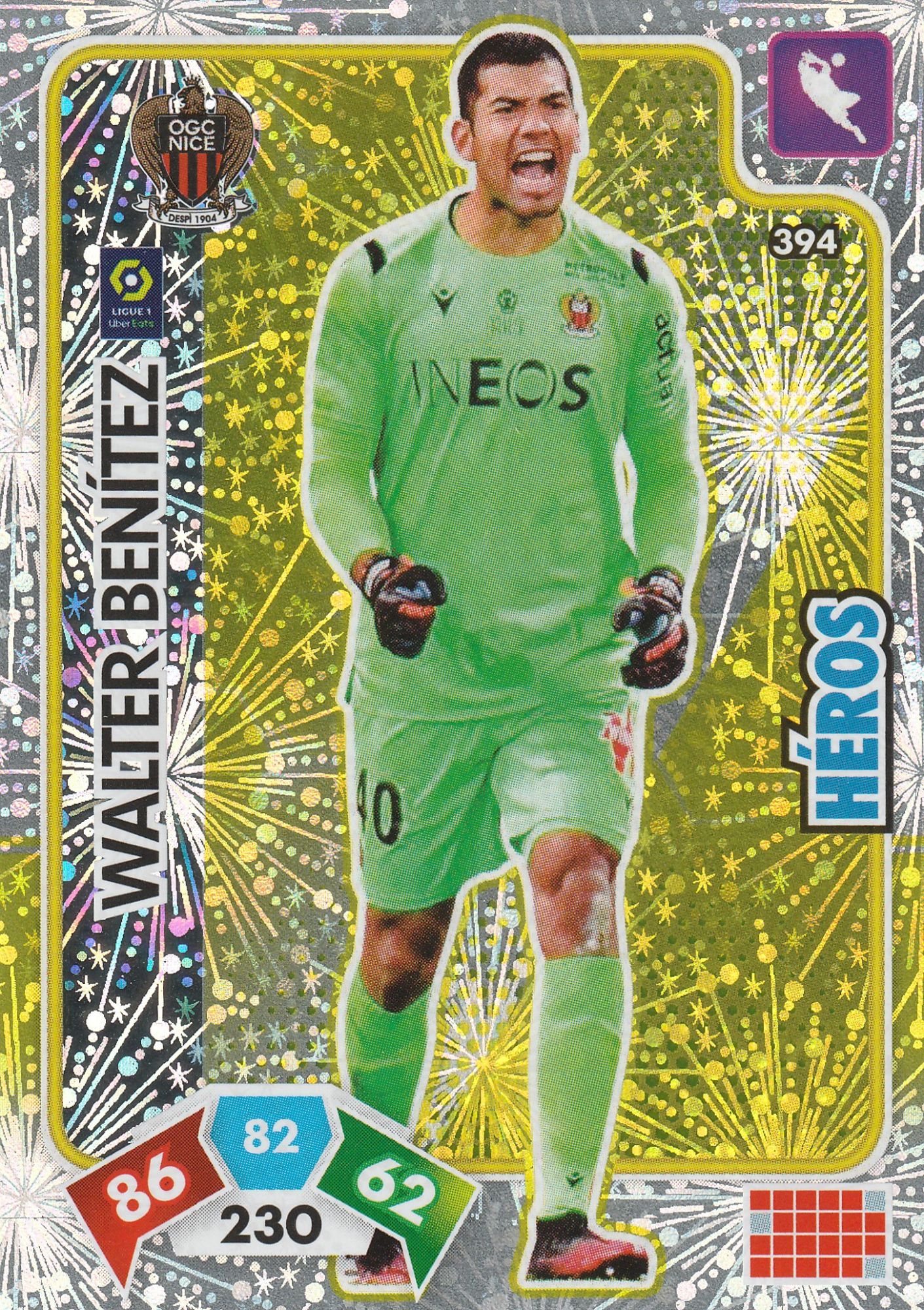 Carte Panini Foot N 394 Adrenalyn Xl 21 Walter Benitez Nice Heros Rakuten