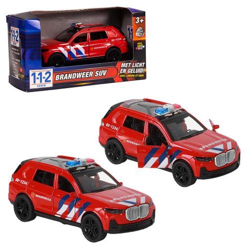 City 112 Brandweer Auto Suv 1:36 Met Licht+Geluid