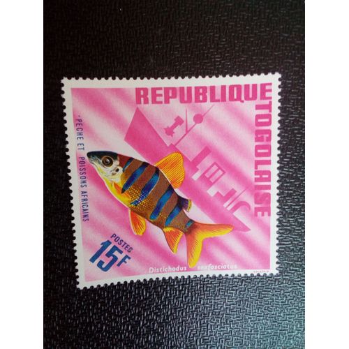 Timbre Togo Yt 517 Sixbar Distichodus (Distichodus Sexfasciatus) 1967 ( 41104 1 )