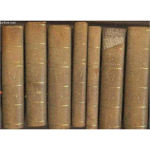Lycée Ou Cours De Littérature Ancienne Et Moderne Tomes I À 18 (10 Volumes)