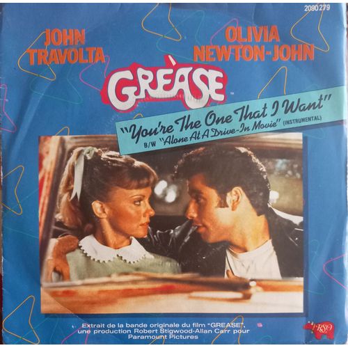 John Travolta Et Olivia Newton John / 2 X Disques Vynil 45 Tours /