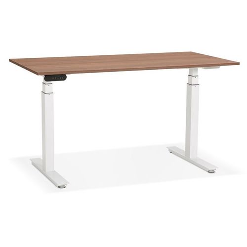 Paris Prix - Bureau Design Réglable "Électrique" 140cm Noyer