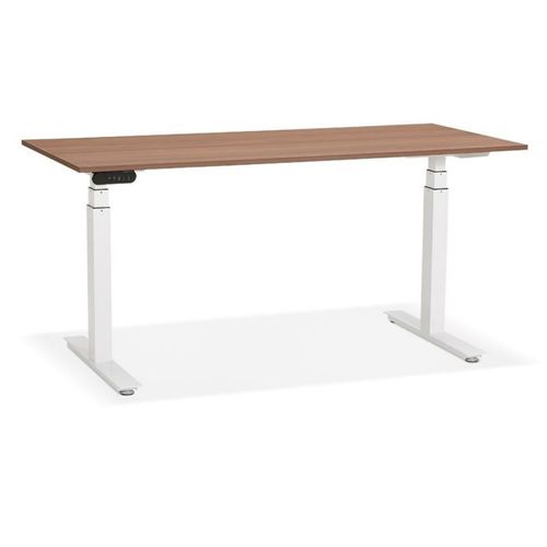 Paris Prix - Bureau Design Réglable "Électrique" 160cm Noyer