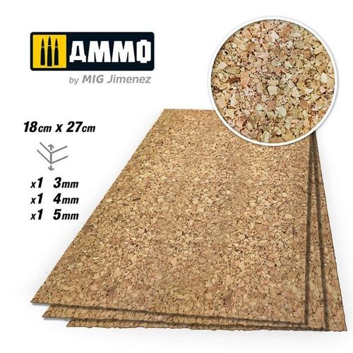 Create Cork Gros Grain Mix (1mm, 2mm Et 3mm) 1 De Chaque-Mig Jimenez