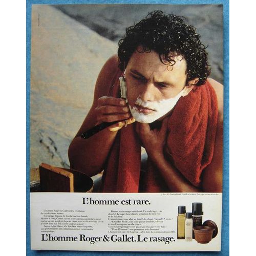 Publicité Papier - Produits De Rasage L'homme De Roger & Gallet De 1984