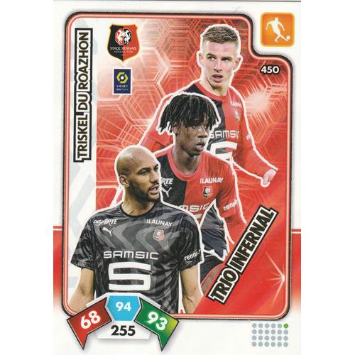 Carte Panini Foot N 450 Adrenalyn Xl 21 Trio Infernal Rennes Triskel Du Roazhon Rakuten