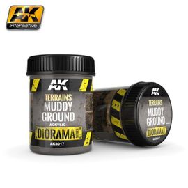 Peinture Ak Interactive Ak8017 Terrain Muddy Ground-Ak Interactive