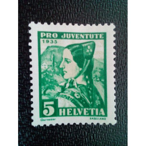 Timbre Suisse Yt 282 Femme De Bâle 1935 ( 71104 )
