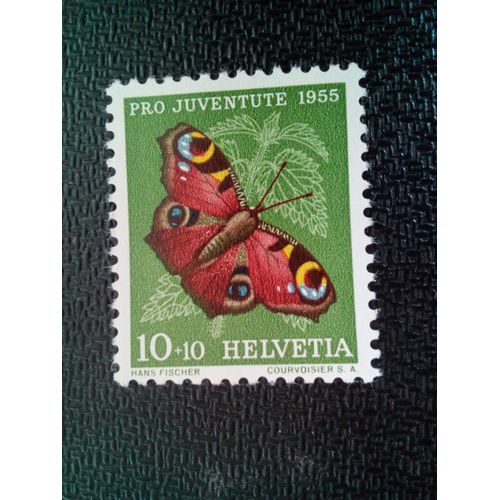 Timbre Suisse Yt 568 Paon (Inachis Io) 1955 ( 71104 )