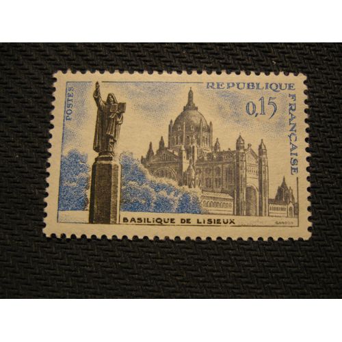 Timbre "Basilique De Lisieux" 1960 - Y&t N° 1268