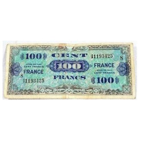 Billet De 100 Francs Serie De 1944