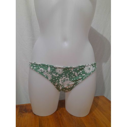 Chloe - Bas De Maillot De Bain Vert À Fleur