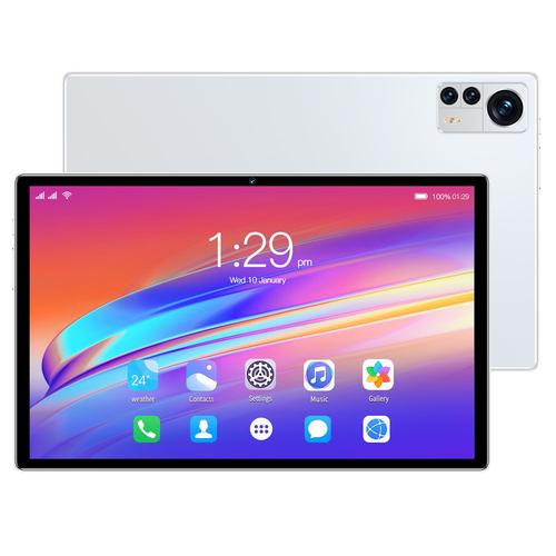 Tablette Android pro Tablet PC X12 12 Go + 512 Go 10.1 pouces HD Tablet PC Blanc