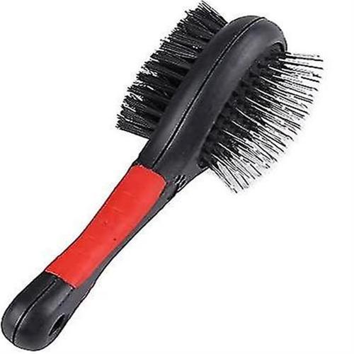 Brosse D'épilation Double Face Et Peigne De Nettoyage - Noir