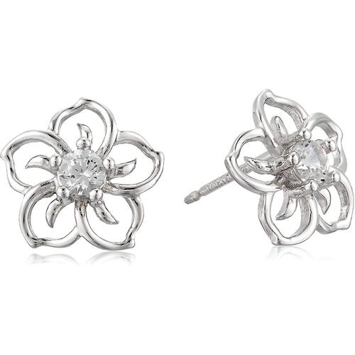 Boucles D'oreilles À Tige En Argent Sterling Avec Fleur De Ciel