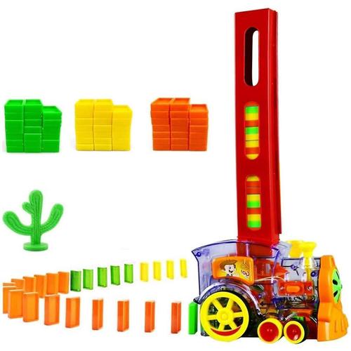 Latocos 80 Pièces Kinder Domino Elektrozug Elektrischer Zug Mit Licht And Ton