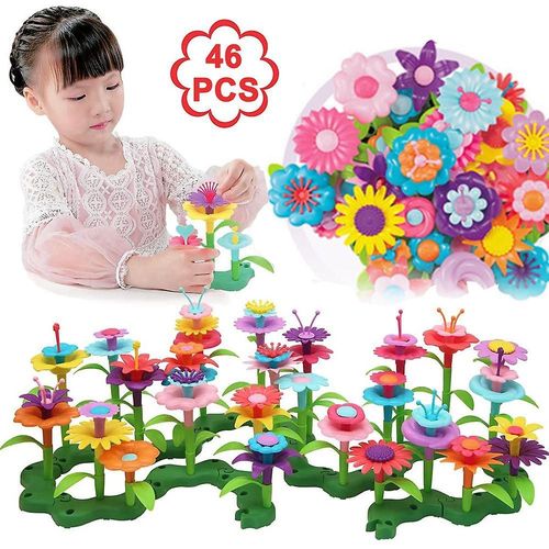 Ensemble De Jeu De Simulation De Jardinage : Cadeau De Jeu À Empiler De 46 Pièces Pour Les Enfants Et Les Tout-Petits