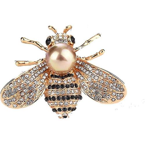 Broches Sur Le Thème Des Insectes En Cristal D'abeille - Mode Animale Avec Perle De Coquillage