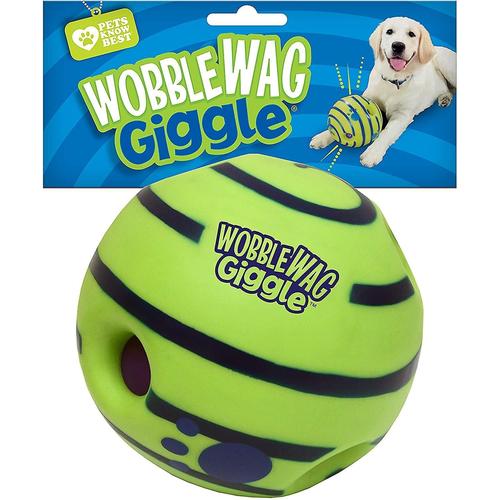 Jouet Interactif Pour Chien - Wobble Wag Giggle Ball - Sons Amusants Une Fois Roulé