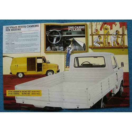 Publicité Papier - Véhicule Utilitaire Ford Transit De 1981