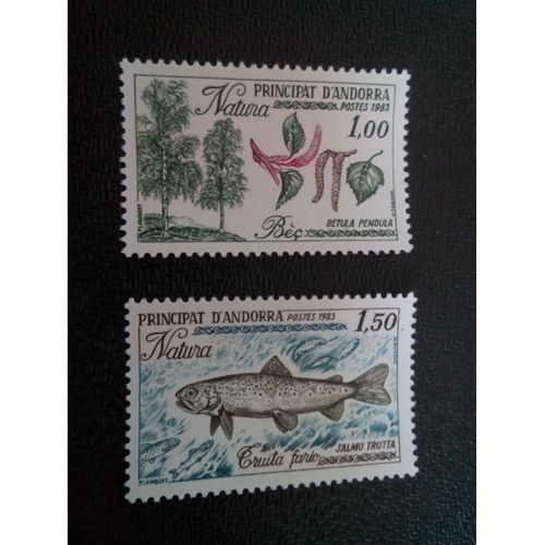 Timbre Andorre Yt 311 - 312 Séries: Préservation De La Nature 1981 ( 81104 )