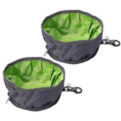 Paquet De 2 Gamelles Pliables Pour Animaux De Compagnie Pour Le Camping, Les Voyages Et La Randonnée