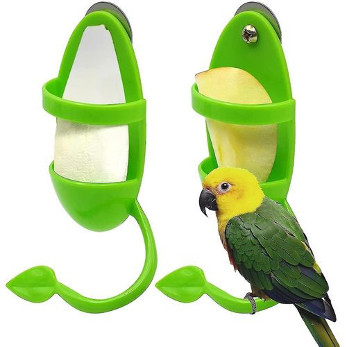 Support De Support En Os De Seiche Pour Oiseaux, Support De Tasse D'alimentation, 2 Pièces, Accessoires Pour Cage À Oiseaux