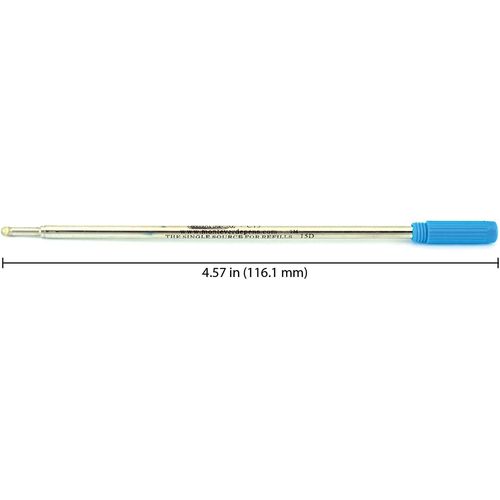 Monteverde Blister 2 Recharges Billes Pointe Moyenne Bleu Compatible Avec Cross