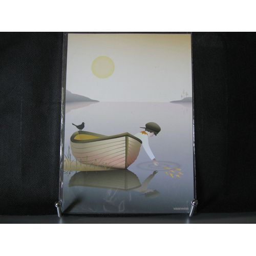 Affiche 15x21 Vissevasse "Boy In A Boat" À Encadrer