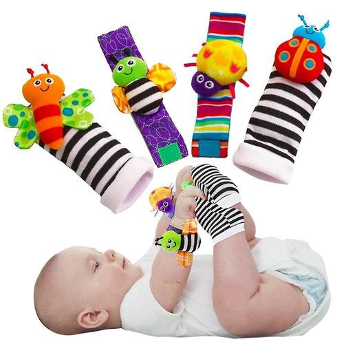 Chaussettes Hochet Pour Bébé ¿ Jouets D'apprentissage Pour Garçons Et Filles De 3 À 12 Mois