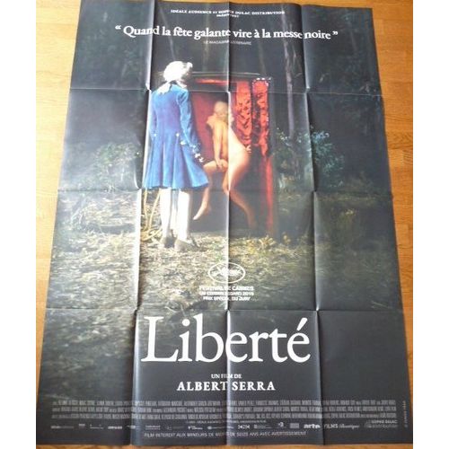 Liberté De Albert Serra Avec Helmut Berger, Marc Susini... - Affiche Originale De Cinéma Format 120 Cm X 160 Cm