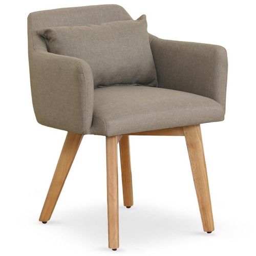Fauteuil Scandinave "Alan" 70cm Taupe