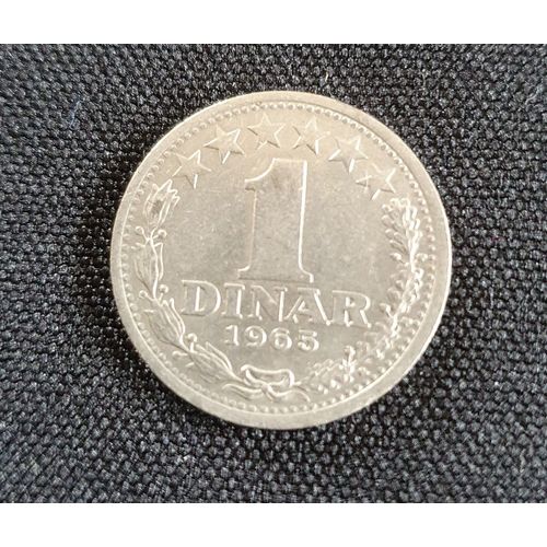 Pièce 1 Dinar Yougoslavie 1965
