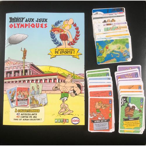 Album + Images + Cartes (Collection Complète) « Astérix Aux Jeux Olympiques » Cora Et Match 2024