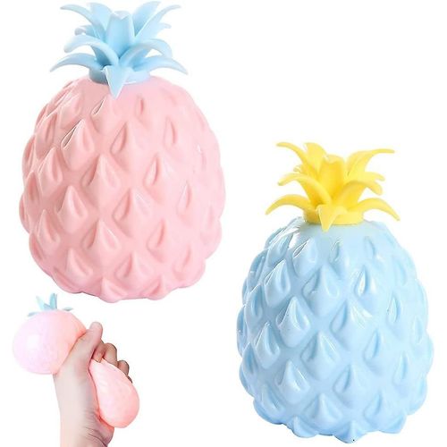 Ensemble De Jouets Ananas 2 Pièces : Squishy, Anti-Stress, Fidget