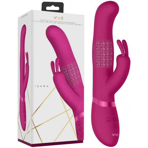 Vibromasseur Rabbit Rotatif Usb Izara Rose Elegance