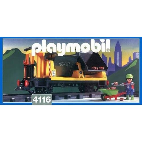 Playmobil 4116 : Wagon À Bennes Basculantes (Train)