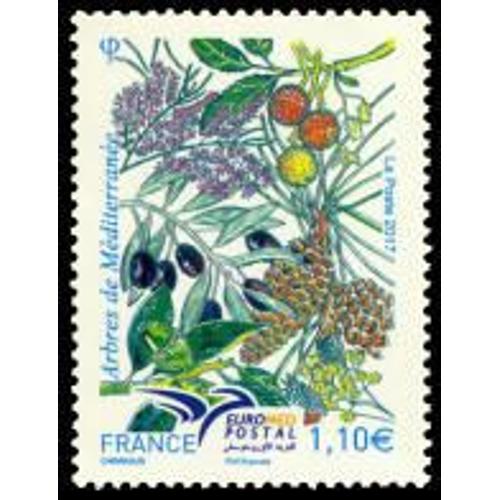 Euromed Postal Réseau Postal Euro-Méditerranéen : Flore : Arbres De Méditerranée Année 2017 N° 5164 Yvert Et Tellier Luxe