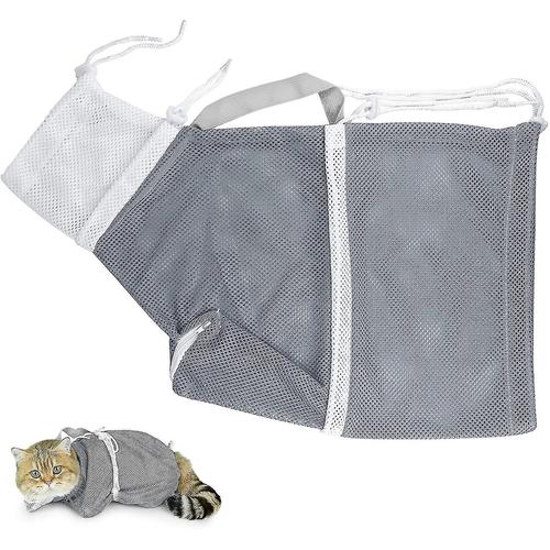 Sac De Toilettage Pour Chat Anti-Morsures Et Anti-Rayures Pour Le Bain