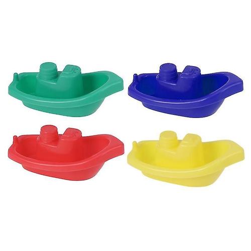 Jouets De Bain Pour Bébé-Ensemble De 4 Modèles De Bateaux Flottants En Plastique Pour Les Tout-Petits