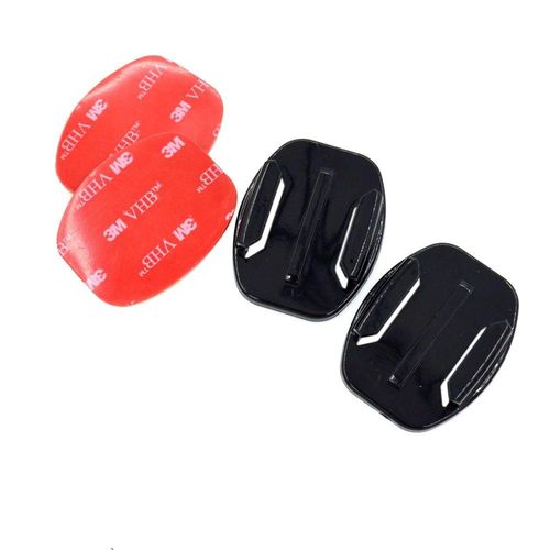2x Supports Adhésifs pour GoPro Hero 4, 3+, 3, 2, 1 - Plat