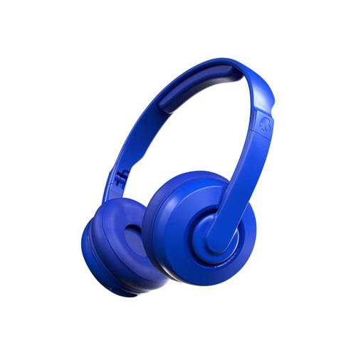 Skullcandy Cassette - Écouteurs avec micro - sur-oreille - Bluetooth - sans fil - bleu cobalt