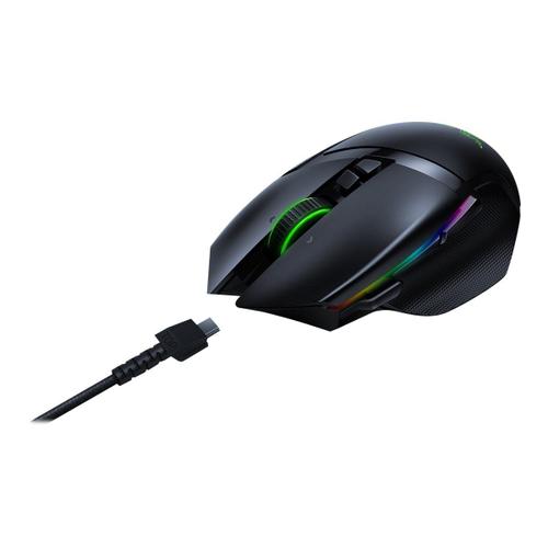 Razer Basilisk Ultimate - Souris - ergonomique - pour droitiers - optique - 11 boutons - sans fil, filaire - USB, 2.4 GHz